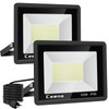 Ceena 2 Pack 120W Plug in LED Flood Light Outdoor,