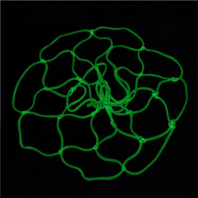 AIMALL Glow-in-The-Dark Basketball Net, High-Quality Fluorescent Light-Up Hoop Net, Durable