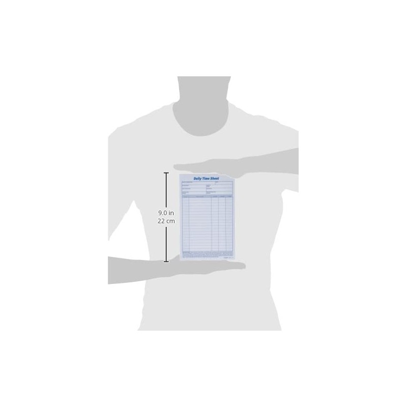 TOPS Daily Employee Time And Job Sheet, 6 x 9.5