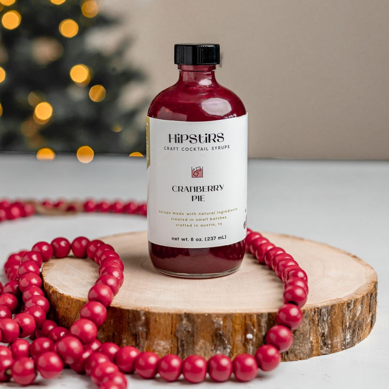 HipStirs Cranberry Syrup for Drinks - Our Cranberry Pie Syrup