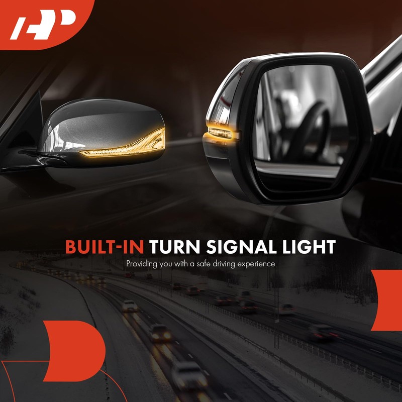 A-Premium Passenger Side Power Door Mirror - Compatible with Honda
