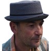 Thorness Men's Pork Pie Hat Grey, gray