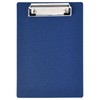 A5 Clipbboard with Rubberized Metal Clamp, 225x155mm Deep Blue Hardboard
