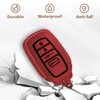 Muslogy Key Fob Cover Leather Case Compatible with Tacoma 2024