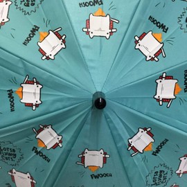 FWOOSH™ The Flying Cat's Color-Changing Kid Umbrella (Ocean Green)