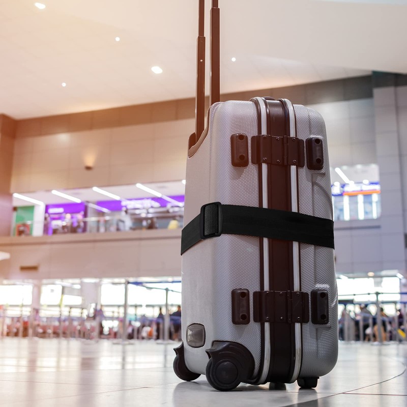 sourcing map Luggage Straps Suitcase Belts with Buckle Label, 2Mx5cm