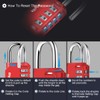 Combination Padlock, Diyife 4 Digit Heavy Duty Padlock Weatherproof Outdoor