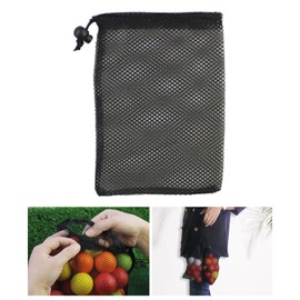 HOOLRZI Portable Golf Mesh Bag Golf Ball Drawstring Bag Large Capacity Nylon Net Carry Bags for Easy Organisation Portable Golf Nylon Net Bag