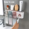 iHave Toothbrush Holders Bathroom Accessories with Toothpaste Dispenser, 3 Cups