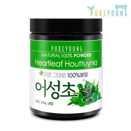 Pure Young Korean Houttuynia cordata powder Houttuynia cordata powder 250g / 퓨어영 국산 어성초분말 어성초가루 250g