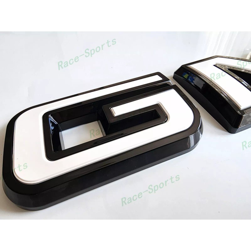 Auto GMC OVERLAY Rear Only Black White GMC Emblem 2019+