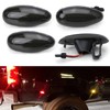 iJDMTOY Smoked Lens Amber/Red Full LED Trunk Bed Marker Lights
