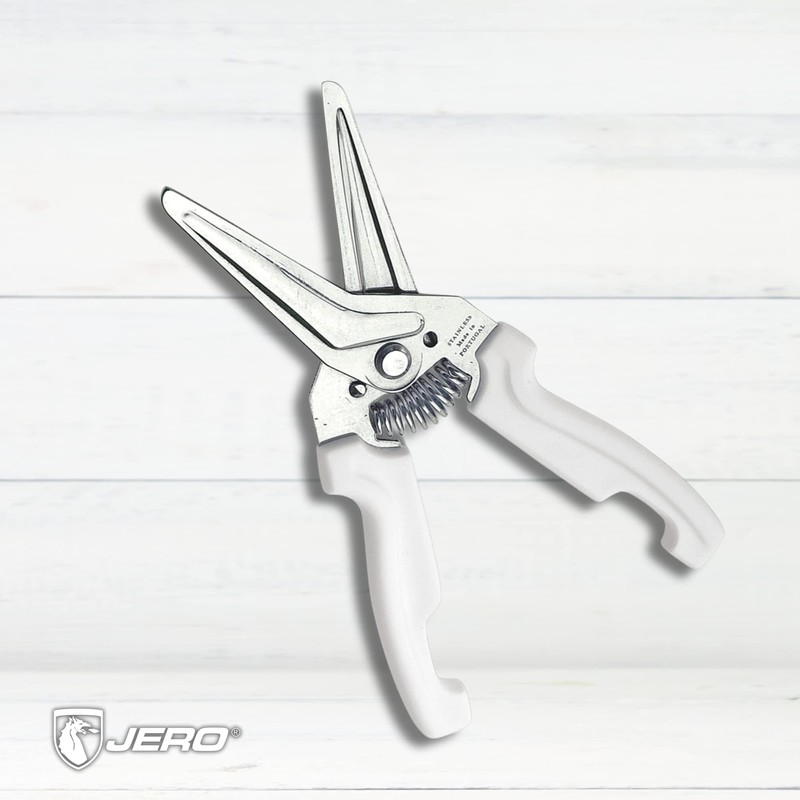 JERO Spring Assisted Stainless Steel Kitchen Shears with Holder -
