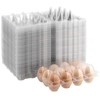 JAPCHET 100 Pack Plastic Egg Cartons, Clear 12 Egg Cartons