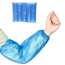 100Pcs plastic protector, arm sleeve cover Disposable arm/sleeve cover waterproof protector, 15.7 "suitable for salons, house cleaning, hotels, restaurants