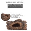 Reptile Simulation Tree Bark Hide Cave, Cool Reptile Resin Cave,Simulation
