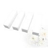 Baluue 4-Sided Nail Buffer Block White High Elastic Cotton Non-Sanding