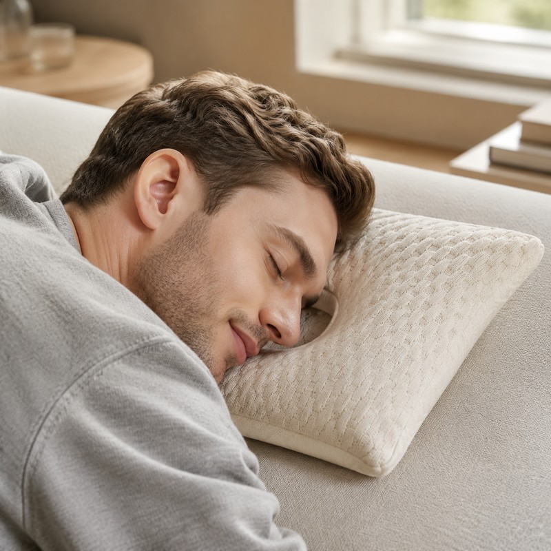 Ear Protection Pillow for Side Sleepers – Donut Ear Hole