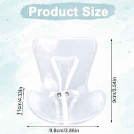 BOXOB Car Seat for Dolls & Plush Toys, Plastic Mini Safety Chair Air Vent Clip Desktop Decor Accessories Car Sofa for Home Office Doll Display Ornaments, Collectors & Fans Gifts (Transparent)