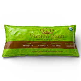 1/4 LB Organic Madagascar Vanilla Beans Whole Grade A Vanilla Pods for Homemade Vanilla Extract and Baking - 4 Ounces