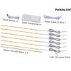 GZGMET 6 Pcs COB LED Strips Bright Dispaly Case Under