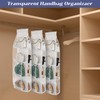 3Pack Hanging Handbag Organizer for Closet – 8 Clear PE