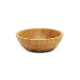 Lipper International 8203 Bamboo Wood Salad Bowl, Small, 7" Diameter x 2.25"