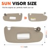 Beige Passenger Right Side Sun Visor Replacement Compatible with 2002-2009
