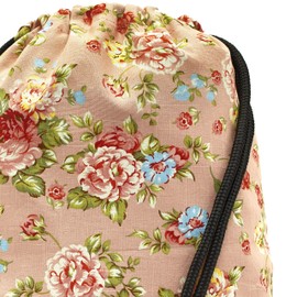 By Bers Leon Gym Bag with Inner Pockets, Backpack, for Women, Men and Teenagers Pink