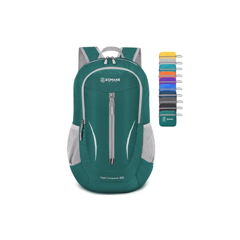 ZOMAKE Ultra Lightweight Packable Backpack 25L, Foldable Hiking Backpacks Water