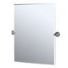 Gatco 4369S Charlotte Rectangular Wall Mirror, Satin Nickel
