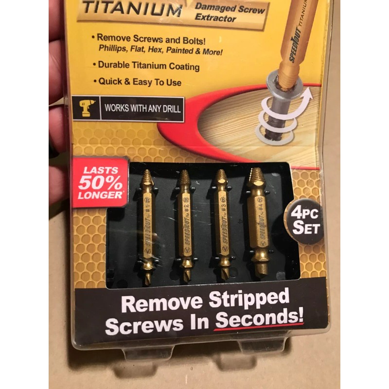 SpeedOut Original SpeedOut Damaged Screw Extractor Set