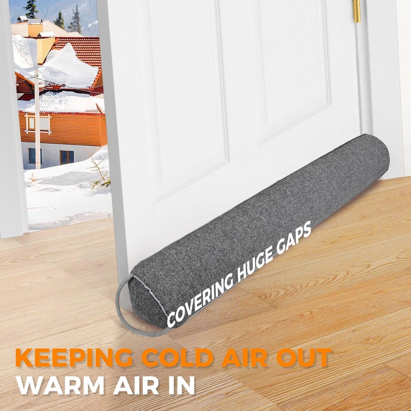 TORRAMI Under Door Draft Stoppers 32 Inch, Heavy Triangle Stop