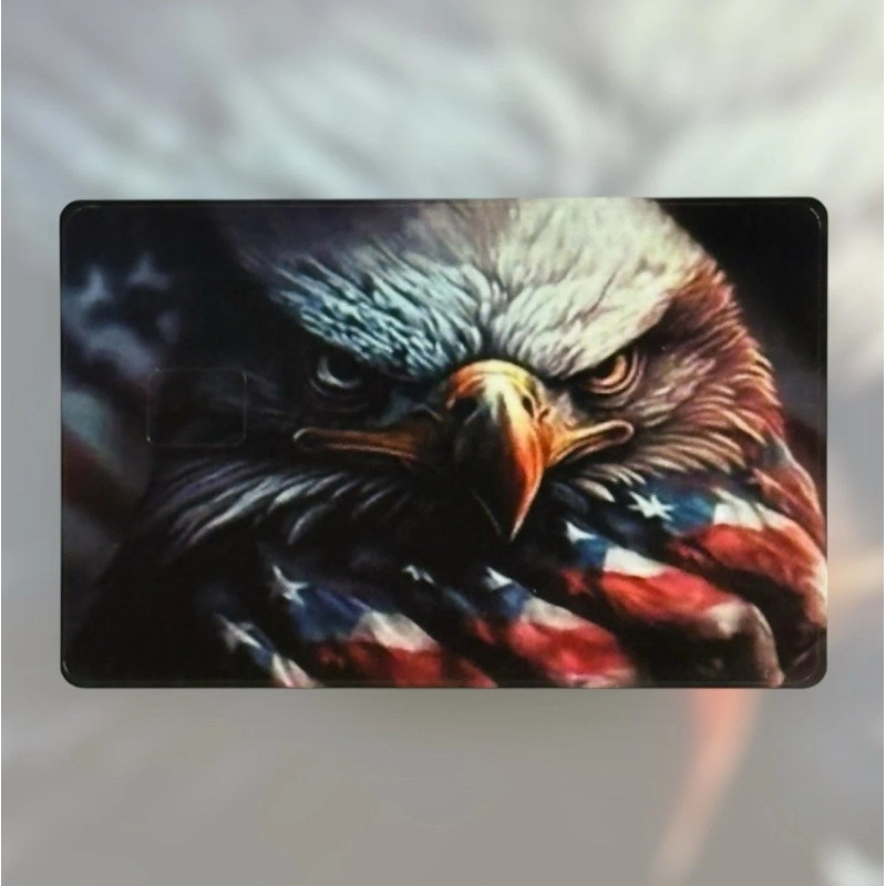 YOURSOCREATION Eagle USA FLAG Patriotic Credit Debit Card Skin Cover