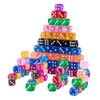 Colourful dice set, 100 pieces colourful dice, 14 mm dice