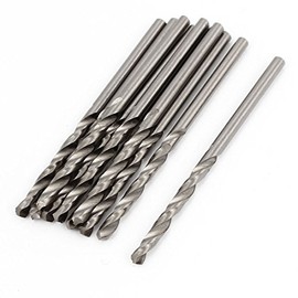 Hardware HSS 2.4mm Dia Split Point 59mm Long Twist Drill Bits 10Pcs