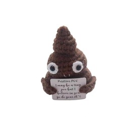 CARAFAST CARAFAST Funny Mini Positive Poo Cute and Funny White Elephant Gift Suitable for Birthday Gag Gift