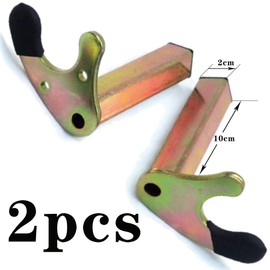 2 Pieces U Bracket for Universal Stand, 1 Pair Round U-shaped Rear Supports for Motorcycle, Load up to 400 kg - Adapter Hooks and Accessories with Leather Case