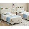 GarveeHome Twin XL Bed Frame with Storage Headboard, Velvet Upholstered