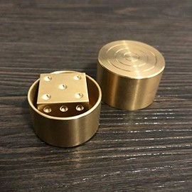 Super Mental Die (Brass) Magic Tricks Magician Close Up Illusions Gimmick Prop Metalism Classic Toys Dice Number Prediction