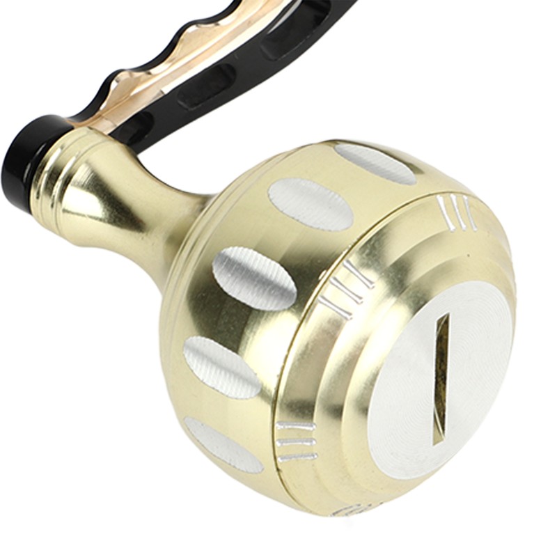 Fishing Reel Handle Aluminum Alloy Prevent Slip Ergonomic Replacement Baitcasting