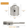 Meccion Carbide Hole Saw Drill Bit, Tungsten Tips Hollow Hole