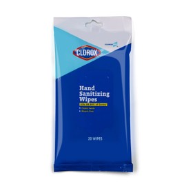 Clorox Pro Hand Wipes in Resealable Pouch - Alcohol Free Wipes for Hands with BZK for Travel Hand Wipe, 20 Count