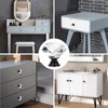 OctinPris 6pcs 30mm Crystal Glass Knobs Door Drawer Wardrobe Pull