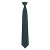 DQT Men's Plain Twill Wedding Formal Clip On Tie -