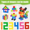 LHOEST Maths Cubes for Kids 119PCS Counting Blocks Maths for