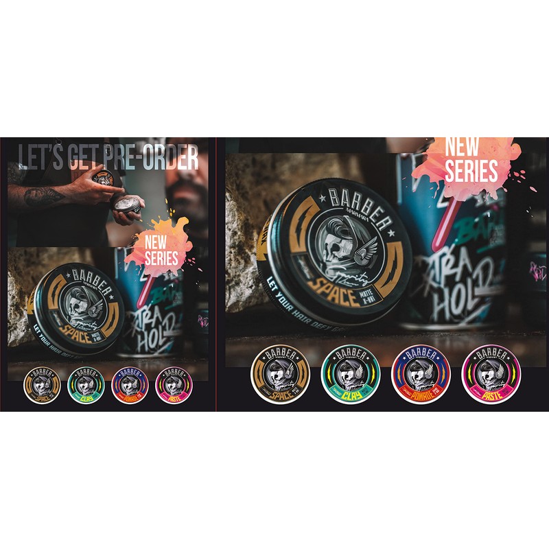 Barber Marmara Cera de cabello efecto matte 100ml Space Matte