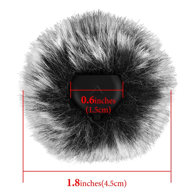 Geekria Fur Microphone Windscreen for Creators Compatible with Hollyland Lark