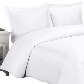 King / Cal-King White Silky Soft 100% Bamboo Viscose Duvet Covers 100% Viscose from Bamboo Duvet Cover Sets
