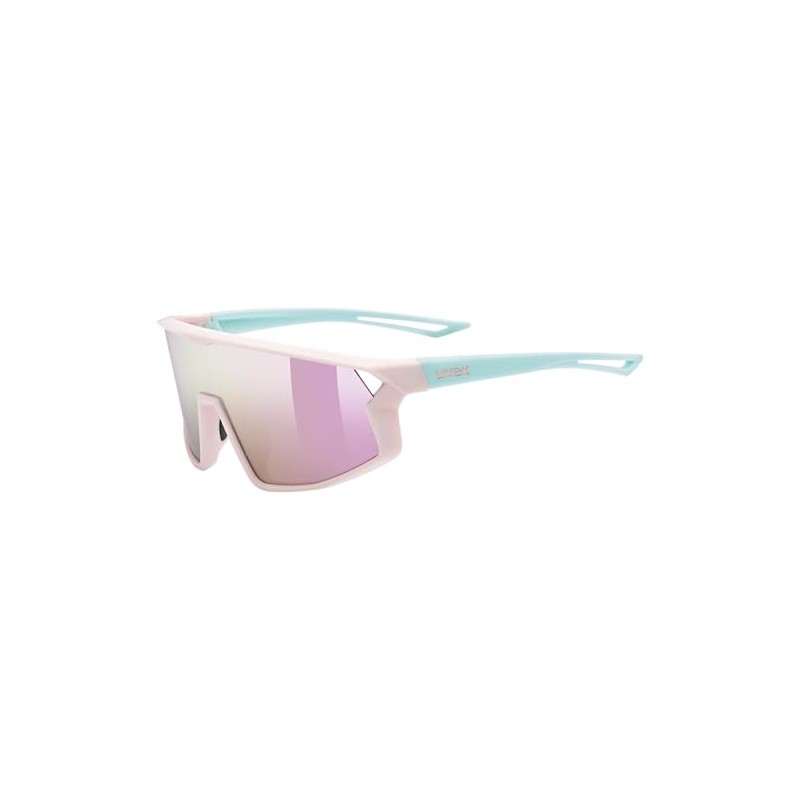 Uvex Unisex Children's Skyrise Jr. Sunglasses, Pink-green matt